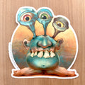 "BOB THE ALIEN"   3" VINYL STICKER