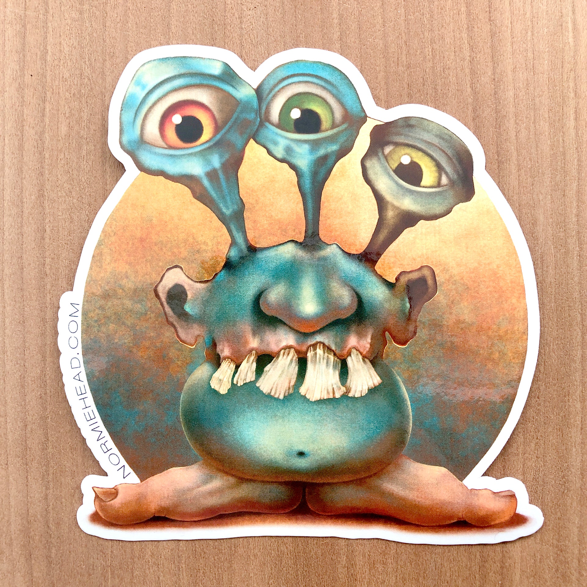"BOB THE ALIEN"   3" VINYL STICKER