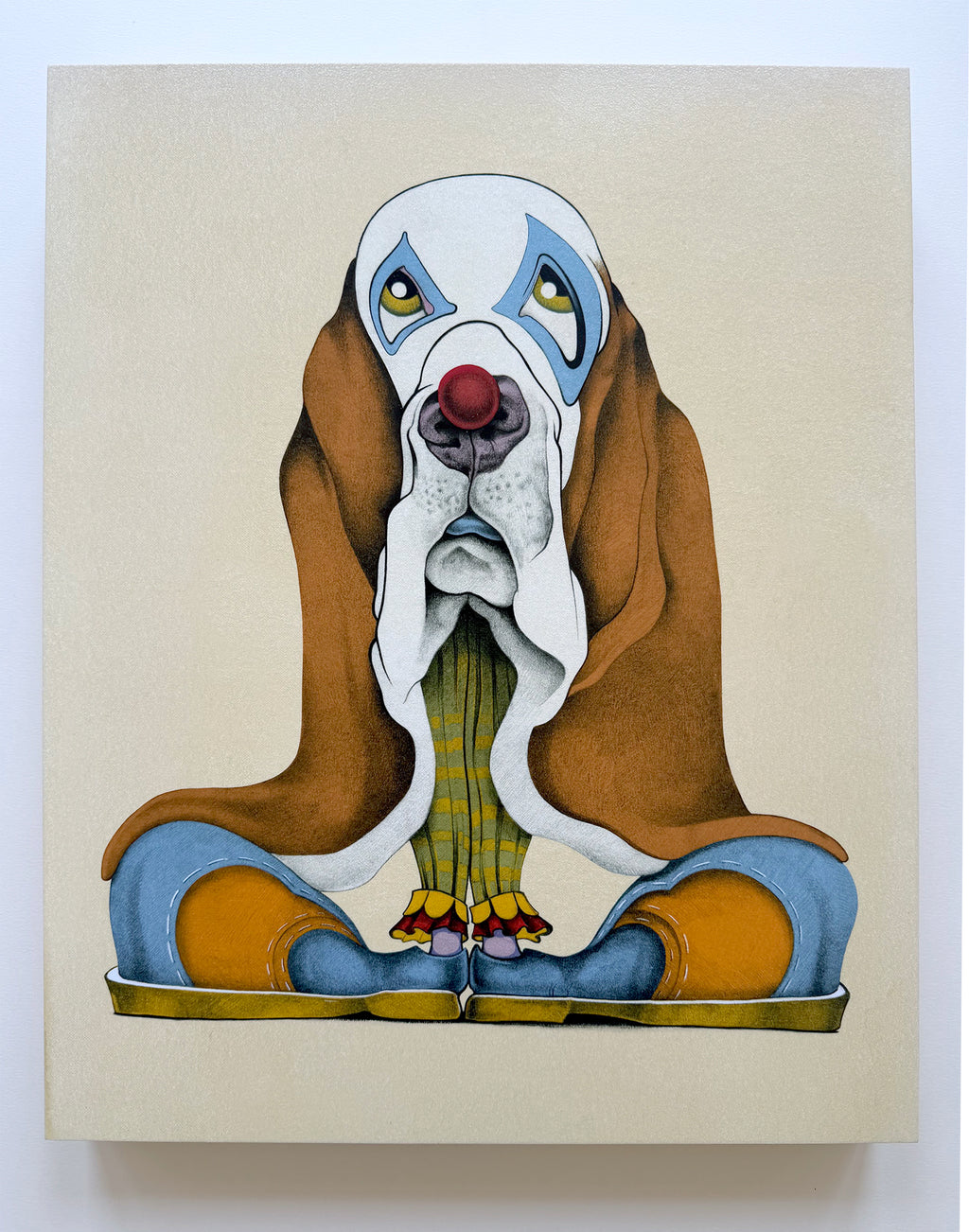 Class Clown 16"x20" Print on Wood Panel