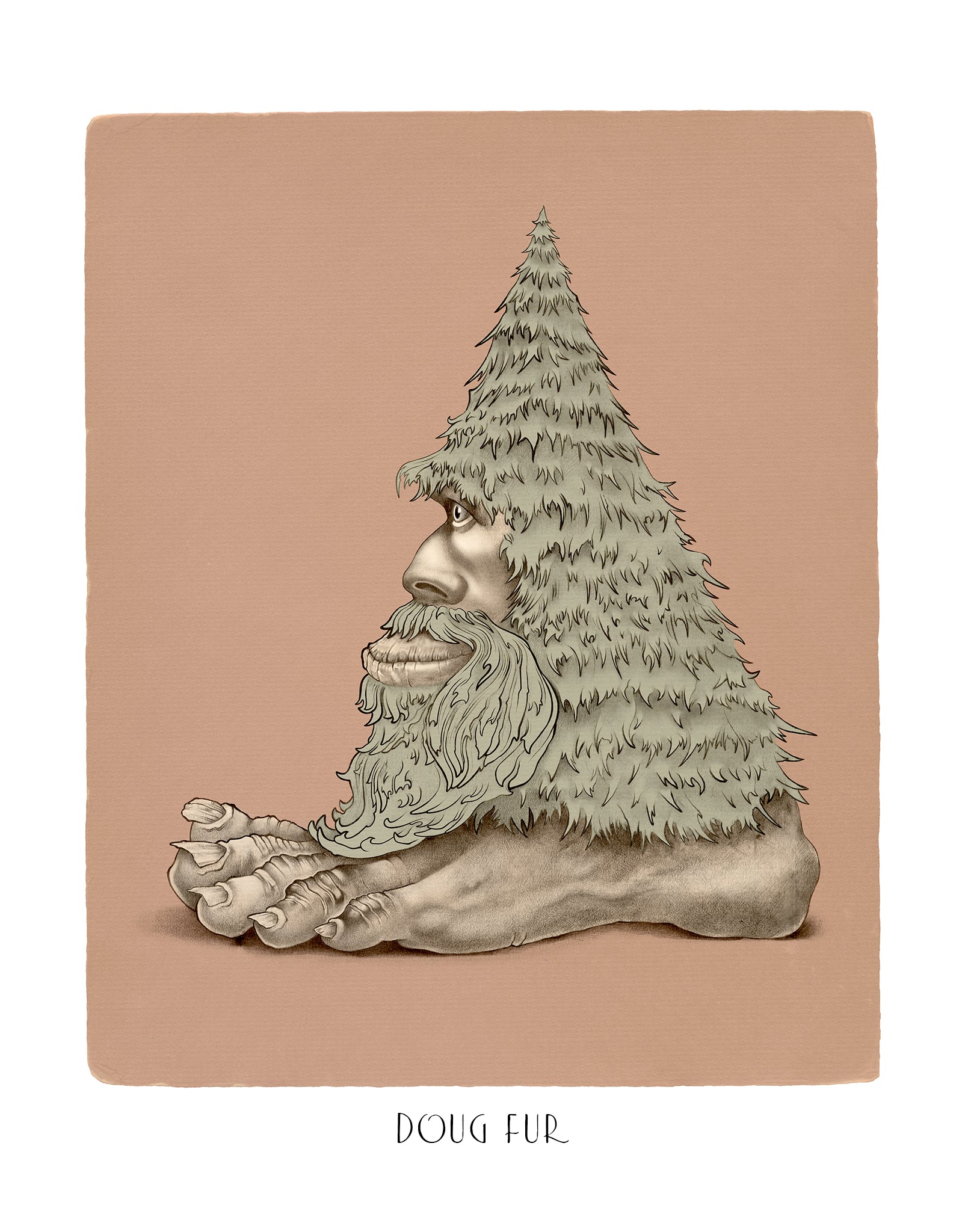 "DOUG FUR"   11X14 PRINT