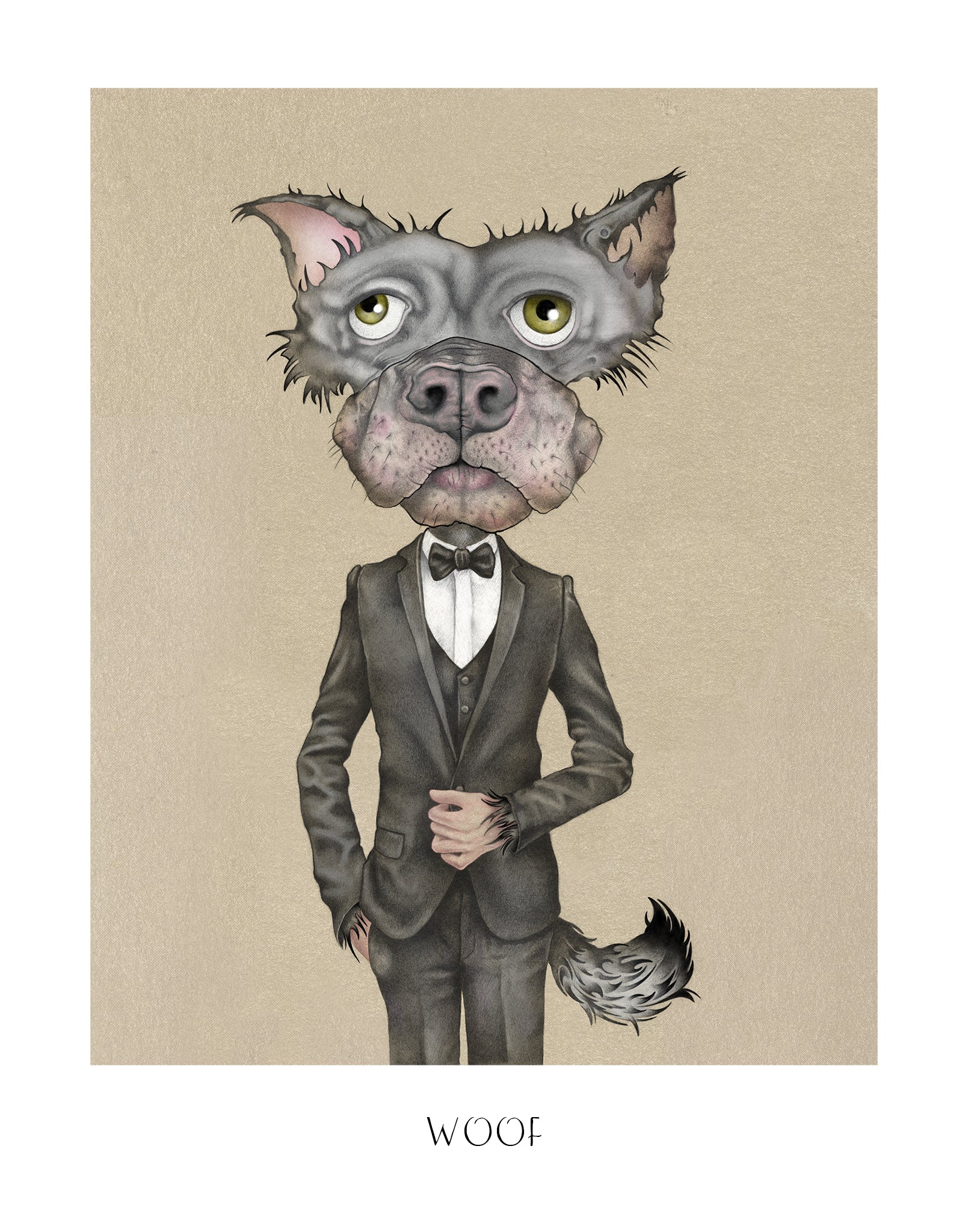 Woof. 11x14 Print